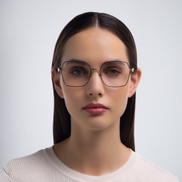 نظارة طبية بإطار مربع من بولغري بلون أسود - صورة المنتج 5