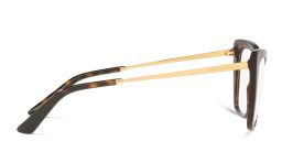 Dolce & Gabbana Wide Cat Eye Eyeglasses in Havana – Product Photo 3