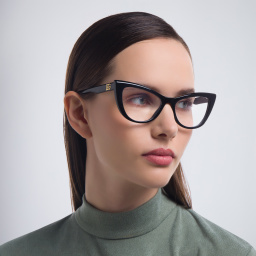 Dolce & Gabbana Cat Eye Eyeglasses in Black – Product Photo 6