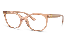Dolce & Gabbana Cat-Eye Eyeglasses in Transparent Beige – Product Photo 2