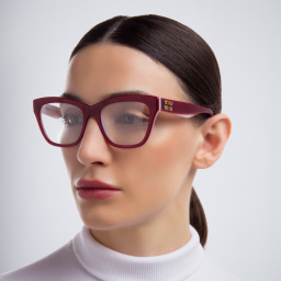 MIU MIU Cat Eye Eyeglasses in Red – Product Photo 5