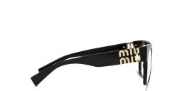 نظارة طبية بإطار مربع من ميو ميو بلون أسود - صورة المنتج 3