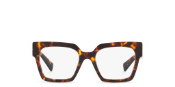 Square Eyeglasses من ميو ميو بلون مموه - صورة المنتج 1