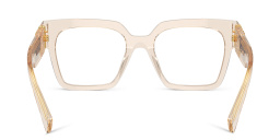 MIU MIU Vertical Logo Square Eyeglasses in Matte Sand – Product Photo 4
