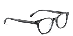 Shop OLIVER PEOPLES Sadao Unisex Pillow Eyeglasses in Dark Blue Smoke online.