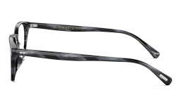 Shop OLIVER PEOPLES Sadao Unisex Pillow Eyeglasses in Dark Blue Smoke online.