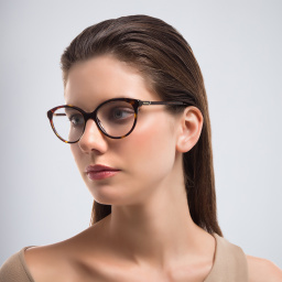 PRADA Round Eyeglasses in Tortoise – Product Photo 6