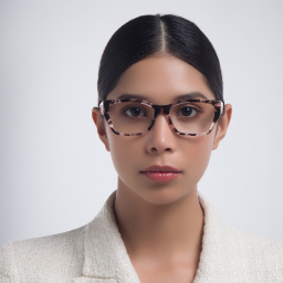 PRADA Irregular Eyeglasses in Orchid Tortoise – Product Photo 5