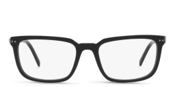 PRADA Wide Rectangle Eyeglasses in Black – Product Photo 1