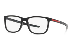Shop Prada Linea Rossa Pillow Eyeglasses in Black online.