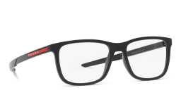 Shop Prada Linea Rossa Pillow Eyeglasses in Black online.