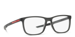 Prada Linea Rossa Wide Pillow Eyeglasses in Transparent Black – Product Photo 4