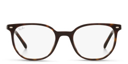 Shop Ray-Ban Elliot Optics Unisex Irregular Eyeglasses in Havana online.