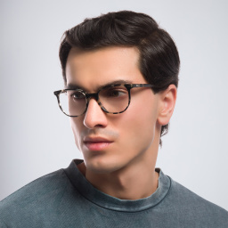 Shop Ray-Ban Elliot Unisex Irregular Eyeglasses in Grey Havana online.