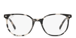 Shop Ray-Ban Elliot Optics Unisex Irregular Eyeglasses in Grey Havana online.