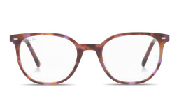 Shop Ray-Ban Elliot Unisex Irregular Eyeglasses in Brown Havana online.