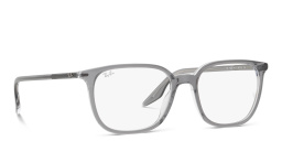 Ray-Ban Unisex Square Eyeglasses in Grey On Transparent – Product Photo 4