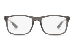 Ray-Ban Unisex Rectangle Eyeglasses in Transparent Grey – Product Photo 1
