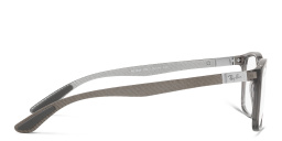 Ray-Ban Unisex Rectangle Eyeglasses in Transparent Grey – Product Photo 3