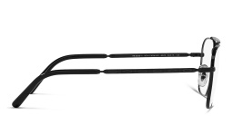 Shop Ray-Ban New Caravan Unisex Wide Square Eyeglasses in Black online.