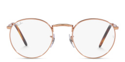 تسوق نظارات طبية دائرية جديدة للجنسين راي بان بلون ذهبي وردي أونلاين.