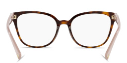 VALENTINO V Logo Square Eyeglasses in Havana – Product Photo 4
