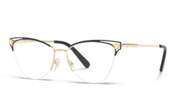 VERSACE Medusa Half-Rim Cat-Eye Eyeglasses in Gold – Product Photo 2