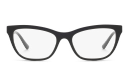 VERSACE Greca Pillow Eyeglasses in Black – Product Photo 1