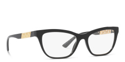VERSACE Greca Pillow Eyeglasses in Black – Product Photo 4