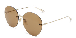 GUCCI Rimless Round Sunglasses in Gold – Product Photo 2
