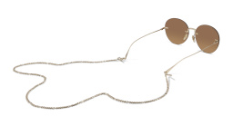 GUCCI Rimless Round Sunglasses in Gold – Product Photo 5