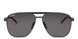 Shop GUCCI Aviator Sunglasses in Grey online.