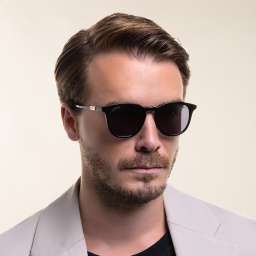 GUCCI Round Sunglasses in Black – Product Photo 6