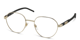 Shop GUCCI Round Eyeglasses in Gold online.