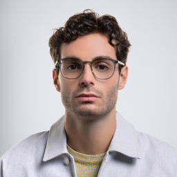GUCCI Round Eyeglasses in Grey – Product Photo 5