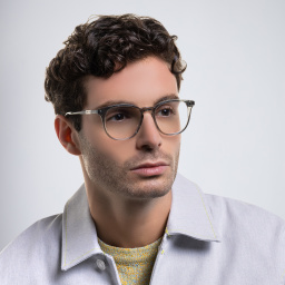 GUCCI Round Eyeglasses in Grey – Product Photo 6