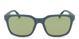 Shop Lacoste Rectangle Sunglasses in Blue online.