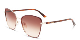 Shop Calvin Klein Cat-Eye Sunglasses in Brown online.