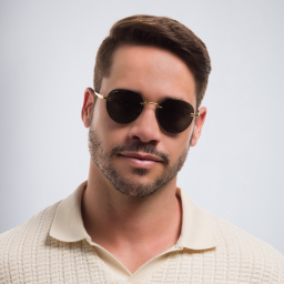 Cartier Pasha de Cartier Round Sunglasses in Gold – Product Photo 6