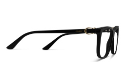 Shop Cartier Signature 'C'de Cartier Wide Rectangle Eyeglasses in Black online.