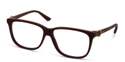 Shop Cartier Signature 'C'de Cartier Wide Rectangle Eyeglasses in Burgundy online.