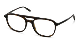 MONTBLANC Wide Aviator Eyeglasses in Havana – Product Photo 2