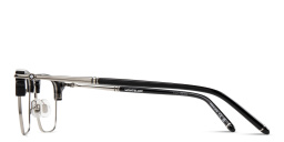 Shop MONTBLANC Snowcap Square Eyeglasses in Black online.