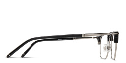 Shop MONTBLANC Snowcap Square Eyeglasses in Black online.