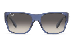 Ray-Ban Junior kids Square Sunglasses in Transparent Blue – Product Photo 1