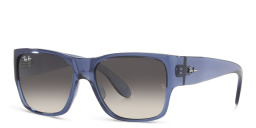Ray-Ban Junior kids Square Sunglasses in Transparent Blue – Product Photo 2