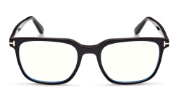 TOM FORD Square Eyeglasses in Shiny Black – Product Photo 1