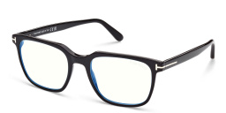 TOM FORD Square Eyeglasses in Shiny Black – Product Photo 2