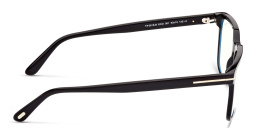 TOM FORD Square Eyeglasses in Shiny Black – Product Photo 3