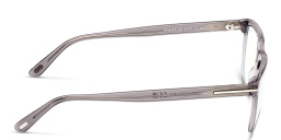 Shop TOM FORD Square Eyeglasses in Shiny Grey online.